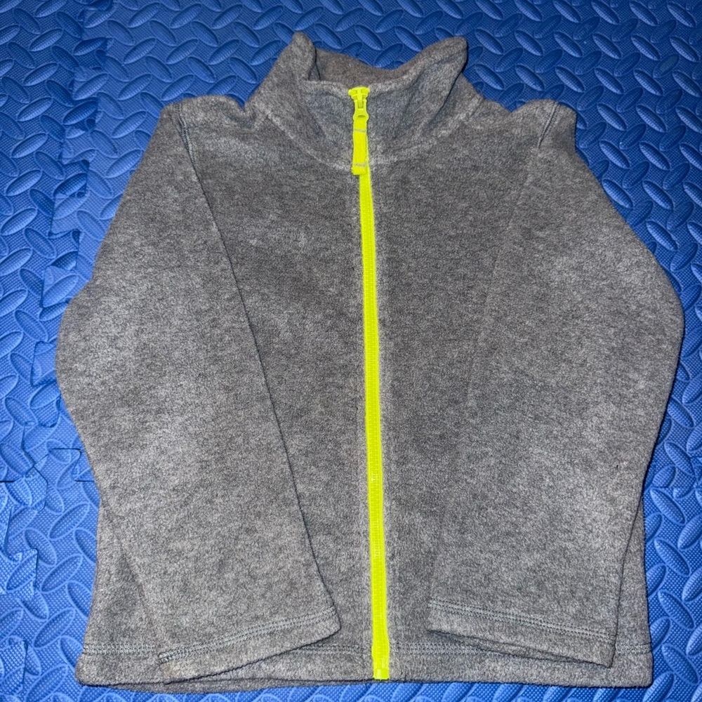 Carter's Gray Jacket with Neon Yellow Accent